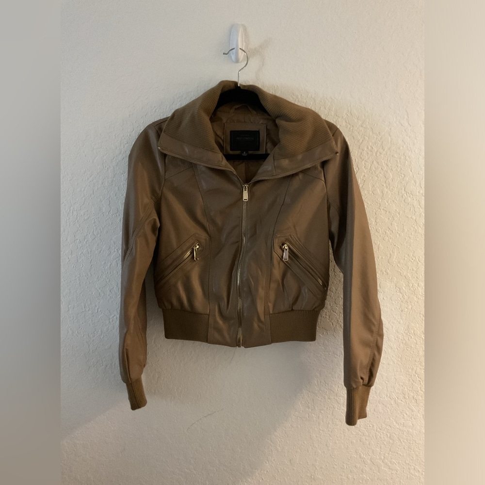 Miss London black label leather jacket